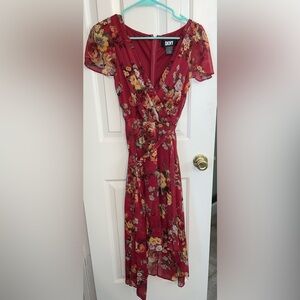 High low floral dress